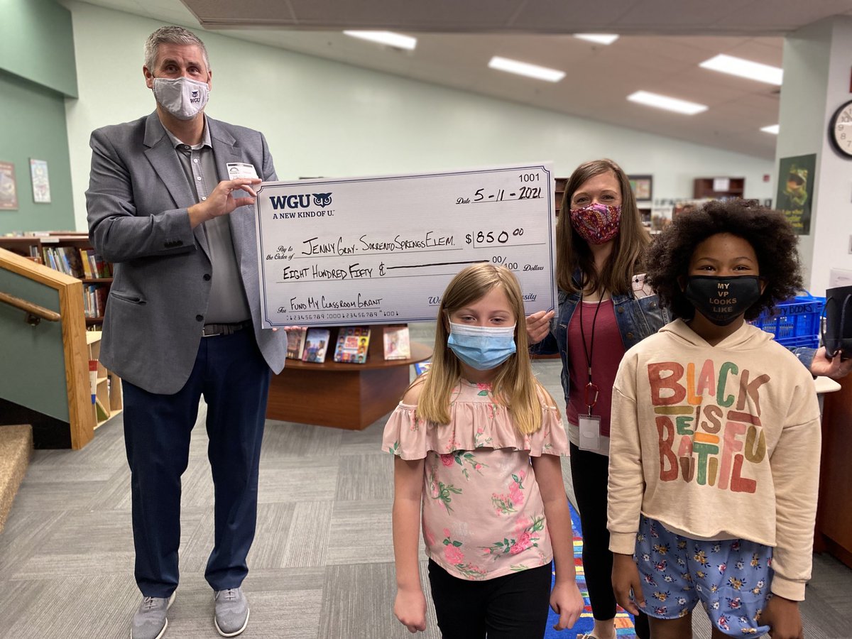 Thank you ⁦<a href="/wgu/">Western Governors U.</a>⁩ for the  generous Teacher Appreciation grant!  Can’t wait to design an awesome reading space for my students!