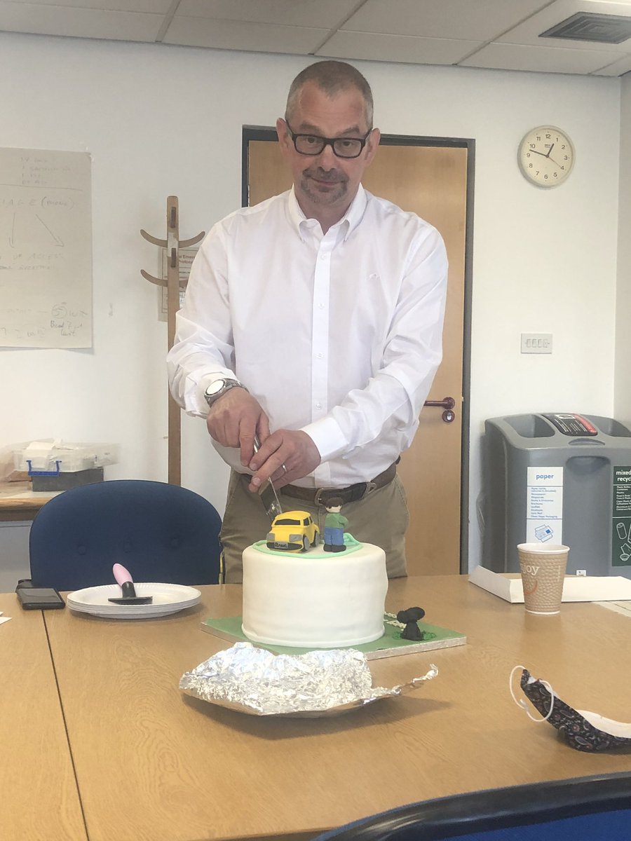 SNGMHLD's tweet photo. Another day, another retirement. Wishing Russell Arthur a very long and happy retirement, thank you for your years of service. Special guest at the socially distances party was Percy!! @janeahpmh @chantalmwood @les_petrie @colcowie https://t.co/byKhNxC7Lw