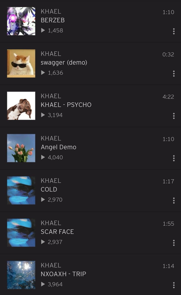 luckylienn's tweet photo. what do I need to do to make khael's soundcloud go viral, he did not produce all these songs to hear that he can't make his own music 🤨
https://t.co/MVpCUII8yk https://t.co/7VezkhN7wV