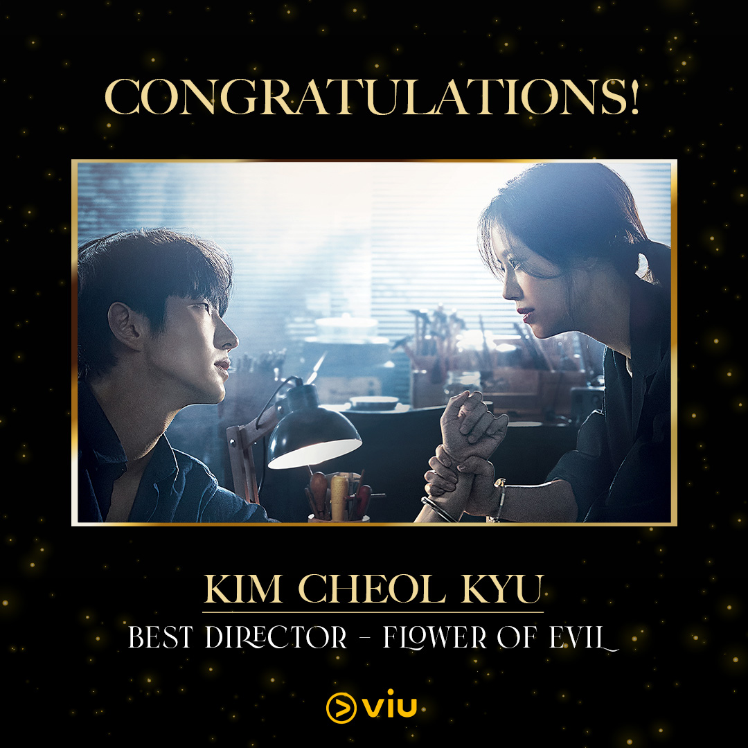 Viu_PH's tweet photo. Congratulations Flower Of Evil director Kim Cheol Kyu for winning the Best Director award at the #BaeksangArtsAwards2021! https://t.co/cSloyZcUbw