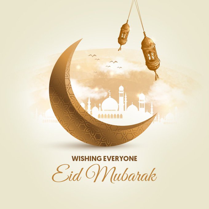 Wishing everyone Eid Mubarak 🌙 

#Staysafe, #stayhome🏡 #Eidulfitr2021

#EidMubarak #EidUlFitr #EidMubarak