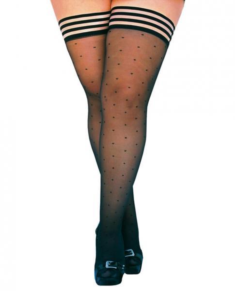 CenterPointFash's tweet photo. Ally Polka Dot Thigh High Stockings Black Size D Kixies Inc https://t.co/41yrLS1x1e https://t.co/iitzxSuGXD