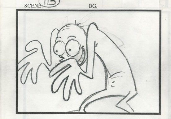 The episode Stimpy's fan club was mostly copied from the storyboard