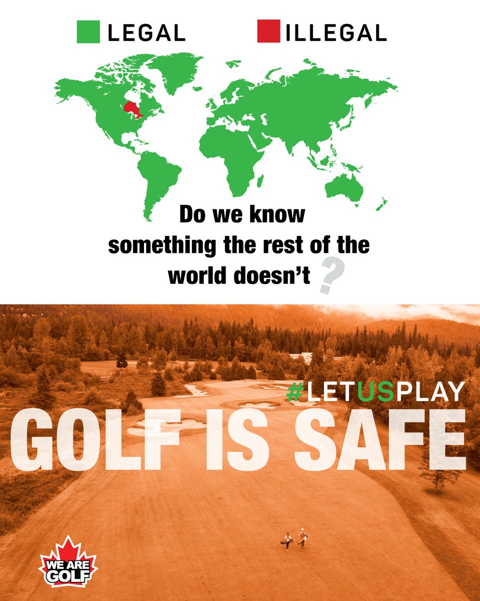 OGSA (@ontariogsa) on Twitter photo Golf is Safe. Reach out to your local MPPs and share your thoughts on reopening. #LetUsPlay <a href="/fordnation/">Doug Ford</a> <a href="/celliottability/">Christine Elliott</a>
<a href="/PGAofOntario/">PGA of Ontario</a>
<a href="/TheGolfOntario/">Golf Ontario</a>
<a href="/ON_Branch_PD/">CMAC Ontario Branch</a>
<a href="/ngcoacanada/">NGCOA Canada</a> Golf is Safe. Reach out to your local MPPs and share your thoughts on reopening. #LetUsPlay <a href="/fordnation/">Doug Ford</a> <a href="/celliottability/">Christine Elliott</a>
<a href="/PGAofOntario/">PGA of Ontario</a>
<a href="/TheGolfOntario/">Golf Ontario</a>
<a href="/ON_Branch_PD/">CMAC Ontario Branch</a>
<a href="/ngcoacanada/">NGCOA Canada</a>