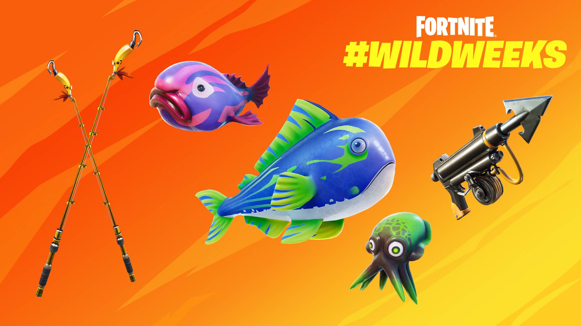 iFireMonkey on X: Fortnite Wild Weeks continue with Fish Fiesta! Fishing  spots last longer and are filled with rare fish plus weapons of the Rare  rarity or higher. Also, Pro Fishing Rods