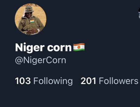 NigerCorn's tweet image. Appreciate you guys🖤