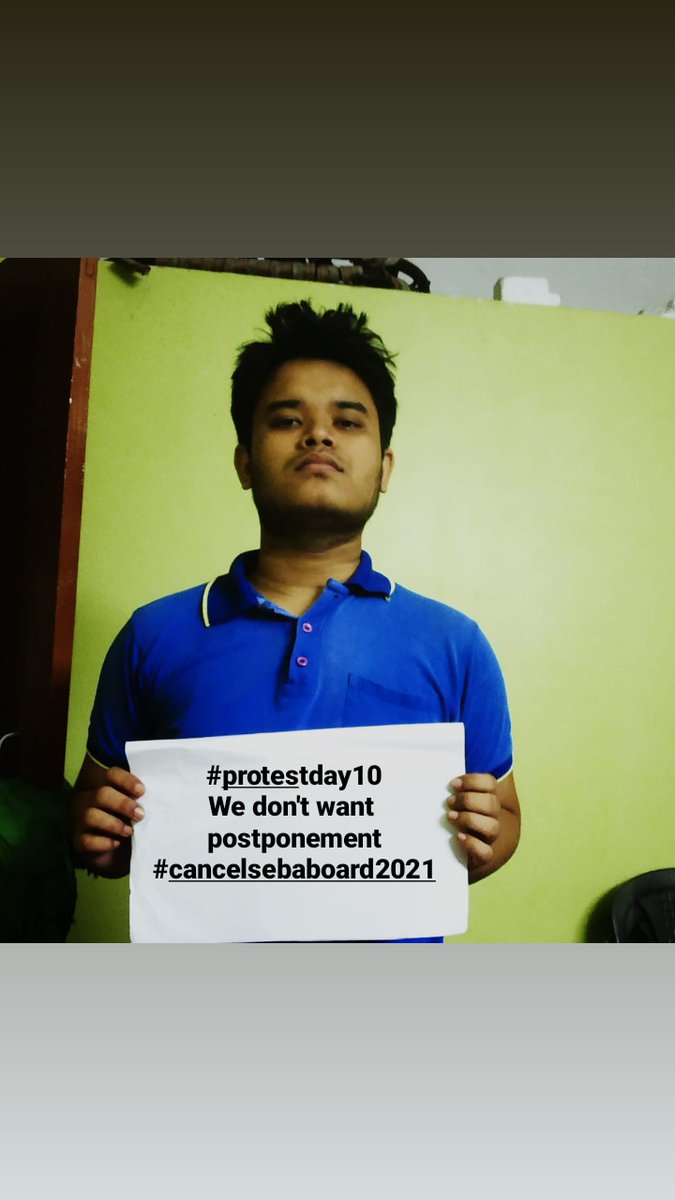 Student23817994's tweet photo. @himantabiswa Sir,please have a look at us.
All we want is safety.We want to be safe ,please understand.Exams are not more important than our lives.We aren't even vaccinated and our safety isn't guaranteed.
#ProtestDay10
#cancelassamboardexam2021 
#Andhbhakt https://t.co/hN5K4QpB15