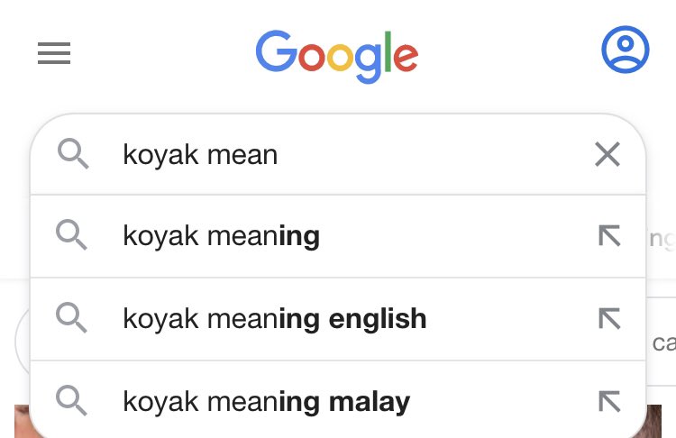 Koyak in english