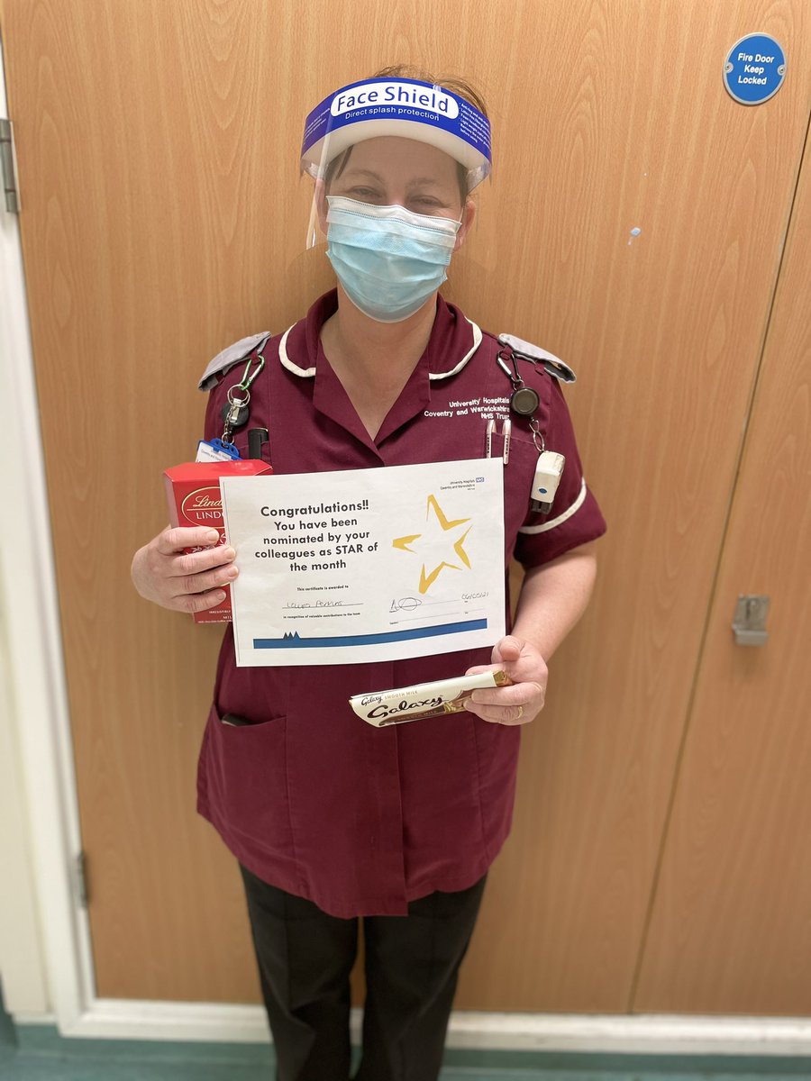 April Stars of the Month on Ward 41 ⭐️ 

Well done to both who received the highest number of nominations so far 😆👏🏼

Congratulations to Renuka &amp; Laura 💜
<a href="/UHCW_TraumaNeur/">UHCW Trauma & Neuro</a> <a href="/emlcook/">Emma Cook</a>