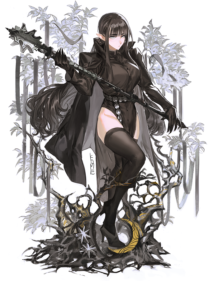 FrischeNq's tweet image. 創作の黒いおねえさん