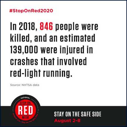 ColumbiaCoEMA's tweet photo. #ByThe Numbers: In 2018, 846 people died in
red-light running crashes. It’s National Stop on Red
Week. Spread the word with #StopOnRed2021.
#StayOnTheSafeSide https://t.co/3wJlixLJ5u
