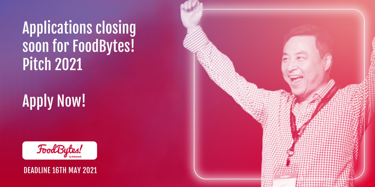 yfood_'s tweet photo. Thinking about applying to FoodBytes! Pitch 2021? Then you better get your skates on, applications close on 16th May. Don't forget to apply!

🔗 https://t.co/JGCIDZ8Ddg

#pitch #startups #investors #foodtech #agtech https://t.co/uT8kOc3tRu