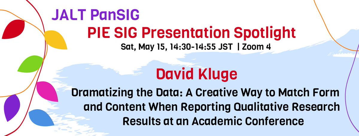 #PanSIG2021 is only 2 days away!! Today we are honored to feature our amazing SIG coordinator David Kluge!! Please don't miss his wonderful and intriguing presentation!!