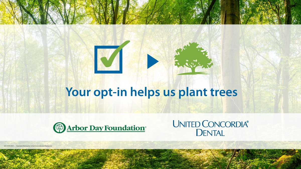 UnitedConcordia's tweet photo. Have you gone #Paperless yet? If not, what are you waiting for? π± Get all the details about #PaperlessStatements and how you'll help us #PlantTrees with @arborday on our website: https://t.co/KXWTEmNDCY https://t.co/pfNTVcWjvC
