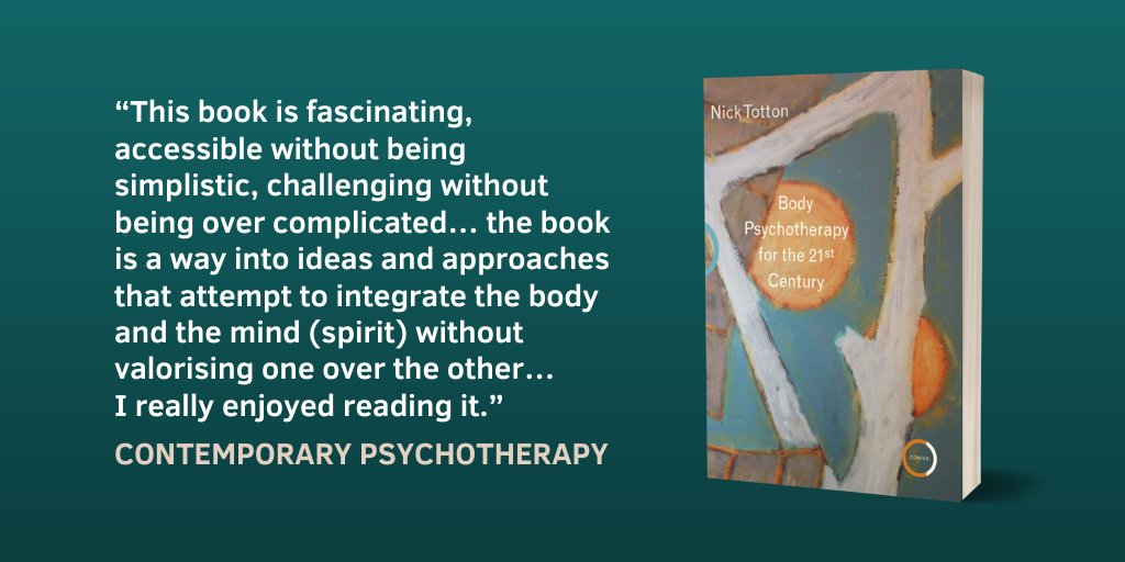 ConferBooks's tweet image. "Fascinating, accessible without being simplistic, challenging without being over complicated' 
'BODY PSYCHOTHERAPY FOR THE 21ST CENTURY' 
by Nick Totton reviewed in @ContemPsych 
bit.ly/3fepVRl
ebook currently 50% off via Kindle👇amzn.to/3hoqivi #Psychotherapy