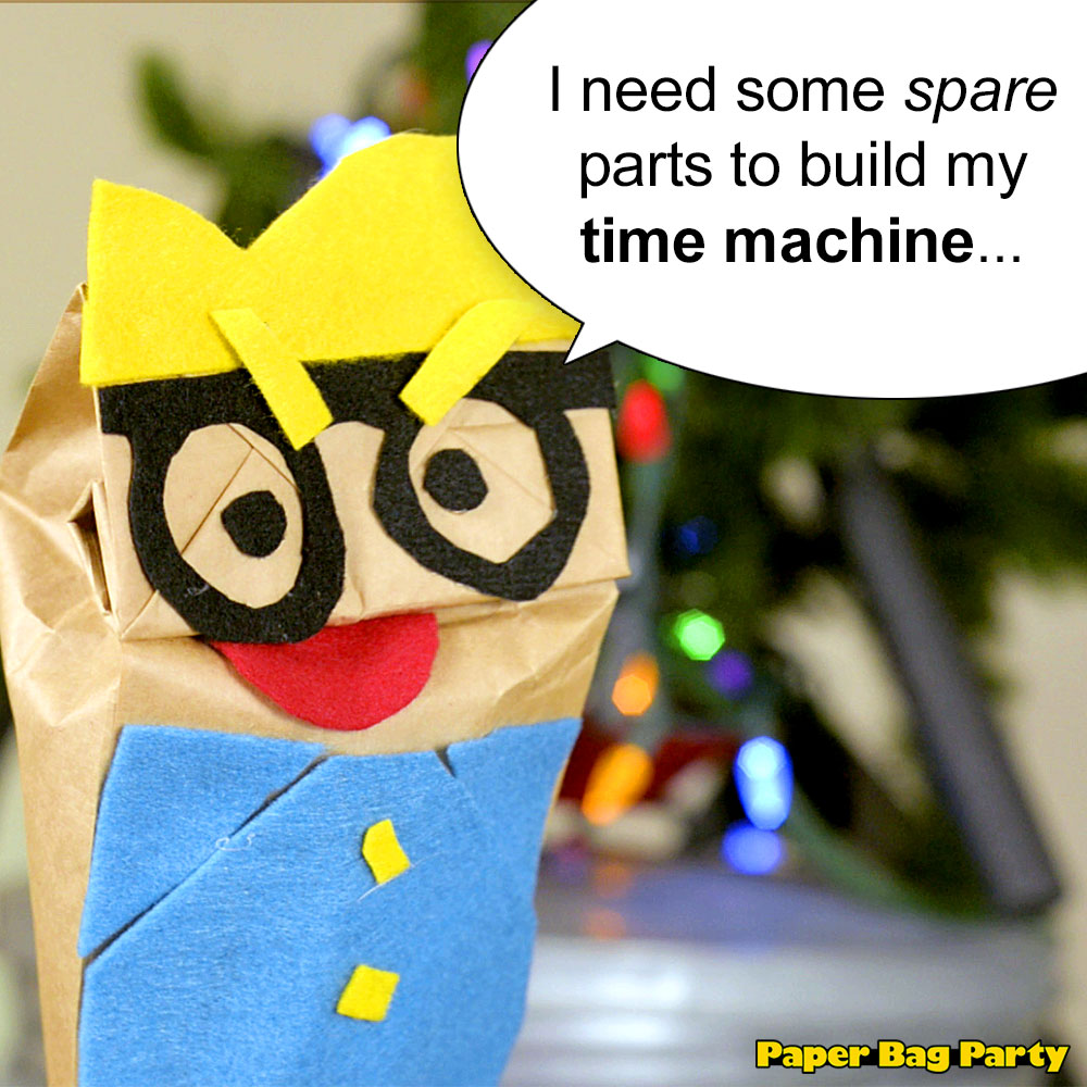 paperbagparty's tweet photo. Bagel is building a time machine... let's see how that turns out. Did we mention he's borrowing parts from his Mom's car? 😀🚗⏱️
#TimeMachine #inventions #herecomestrouble https://t.co/Tk96Vj9xzm