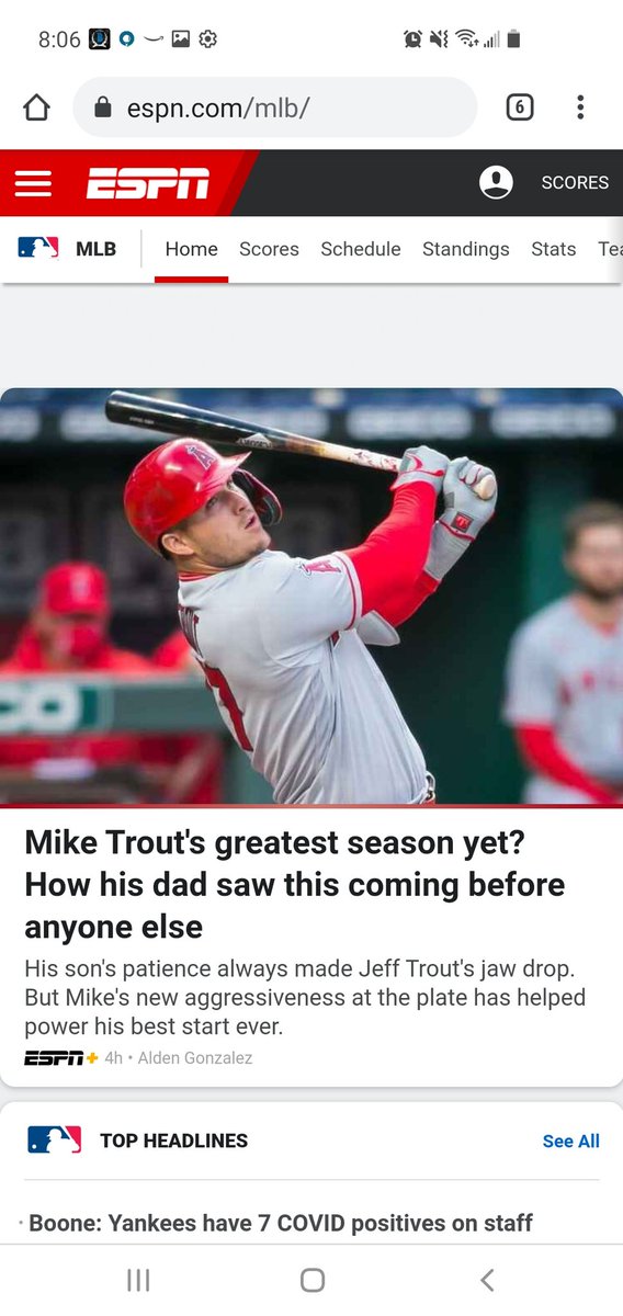 jonross's tweet photo. I love how everyone is ok calling Mike Trout the best player in baseball and the MVP on a last place team, but the reason Steph Curry can't be MVP is because they are the 8 seed.  This is Steph's most masterful season, he deserves MVP! 
@warriors https://t.co/4GJzCit9m8