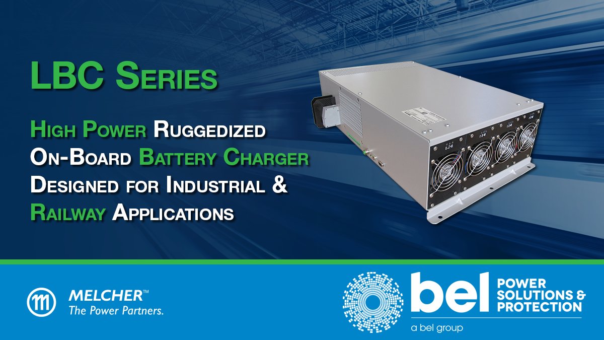 Our LBC series is a highly versatile battery charger which adapts easily to the different requirements of rolling stock on-board power grids &amp; vehicle control systems LEARN MORE&gt;bit.ly/3y8wYnb #BatteryCharger #Railway <a href="/BelFuseInc/">Bel Fuse Inc.</a>