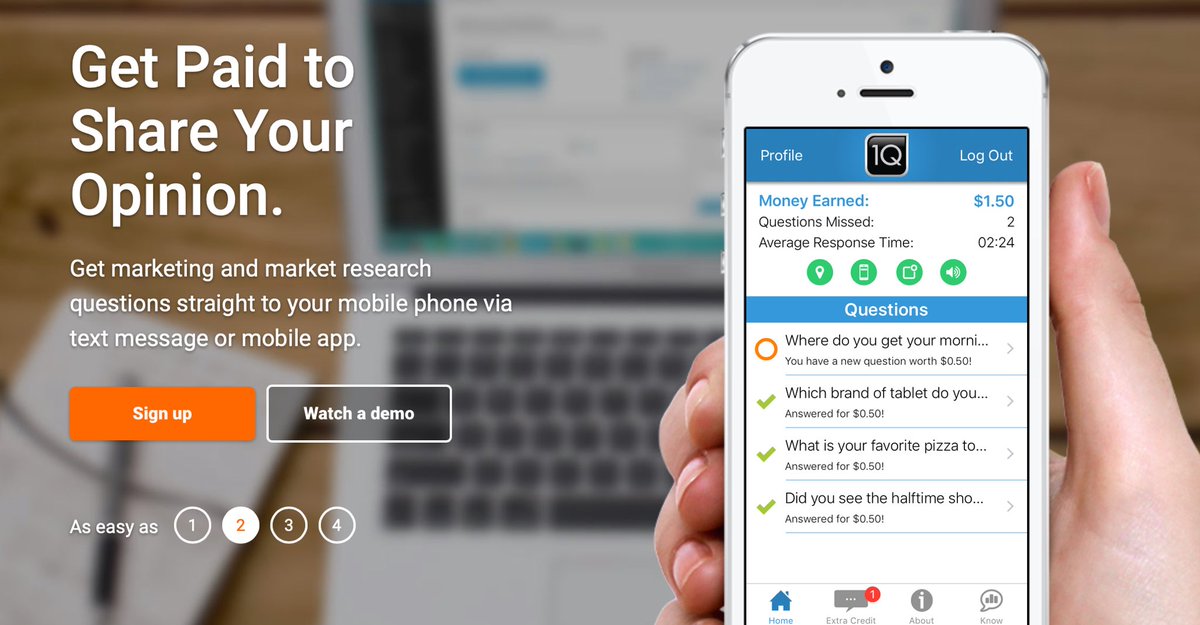 MichelleLynnH19's tweet image. Check out #startup 1Q! DL the free 1Q app &amp;amp; answer mkt research Qs for $0.25. Rgtsr w/ my link 1Q.com/fj97d4 #appthatpays