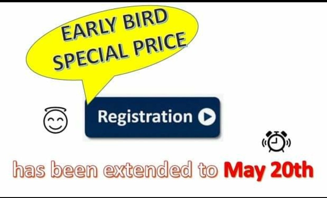 2020EAM's tweet photo. Early-bird registration to #EAM2021 has been extended to May 20th! https://t.co/kc96nz8w9k