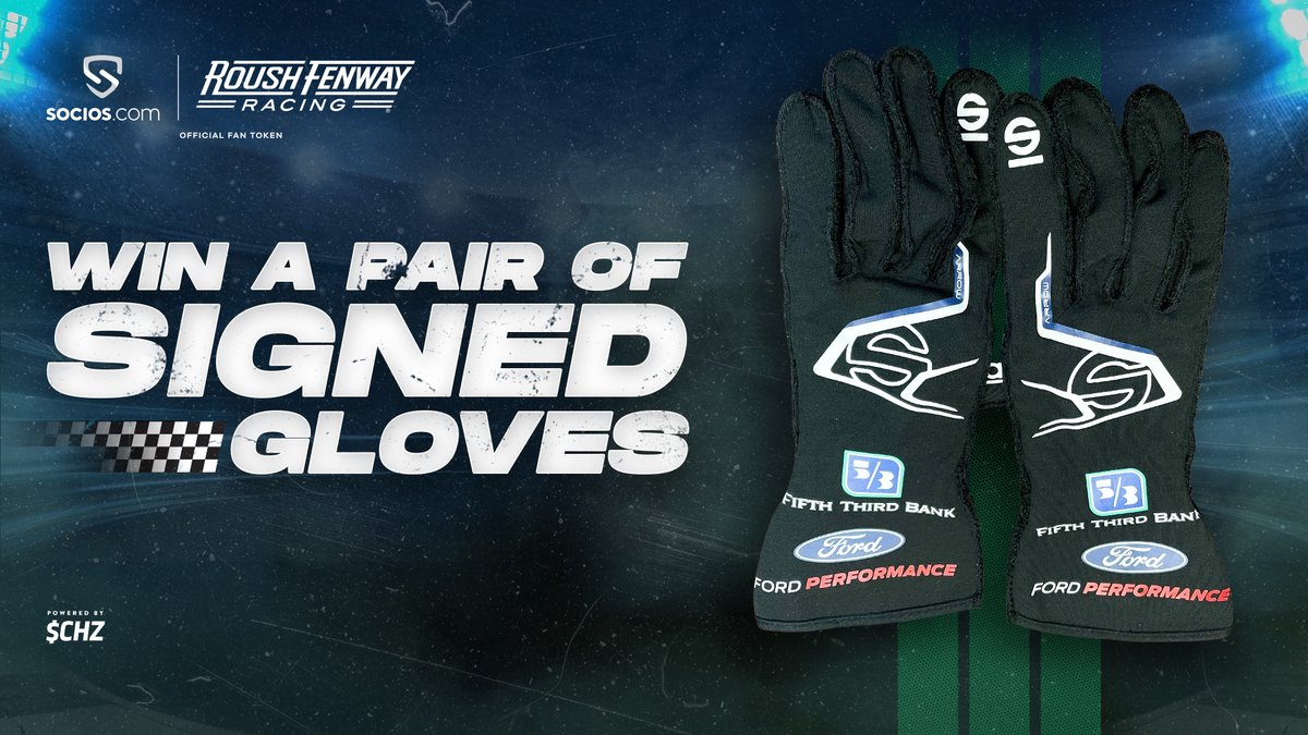 SociosMS's tweet image. 🙌Calling all motorsports fans! Here&apos;s your chance to win a pair of official race gloves signed by @roushfenway drivers @RyanJNewman &amp;amp; @Chris_Buescher.

To Enter:
✅Follow
✅Retweet

$ROUSH ⚡️ $CHZ