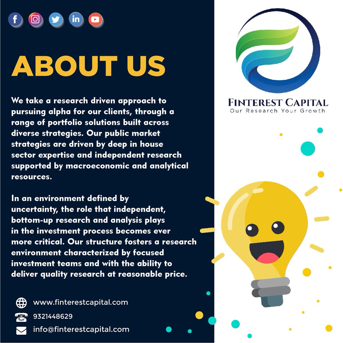 FinterestC's tweet photo. Know More About Us And What We Do..!!
Website Launching Tomorrow.
"STAY TUNED..!!"
#stockmarketindia #learnstockmarket #sharemarkettips #learnandearn #growyourskills #stockmarketnews #stockmarketinvesting #stockmarketeducation #learnhowtoinvest #learnhowtotrade #forextrader https://t.co/EkE4jUCVKl