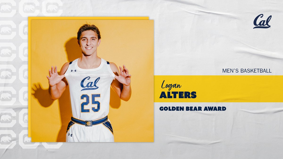 CalMBBall's tweet photo. Golden Bear Award ⭐

Big ups to @logan_alters for posting our team's highest GPA during the 2020-21 academic year! https://t.co/xsvMiLJXwU