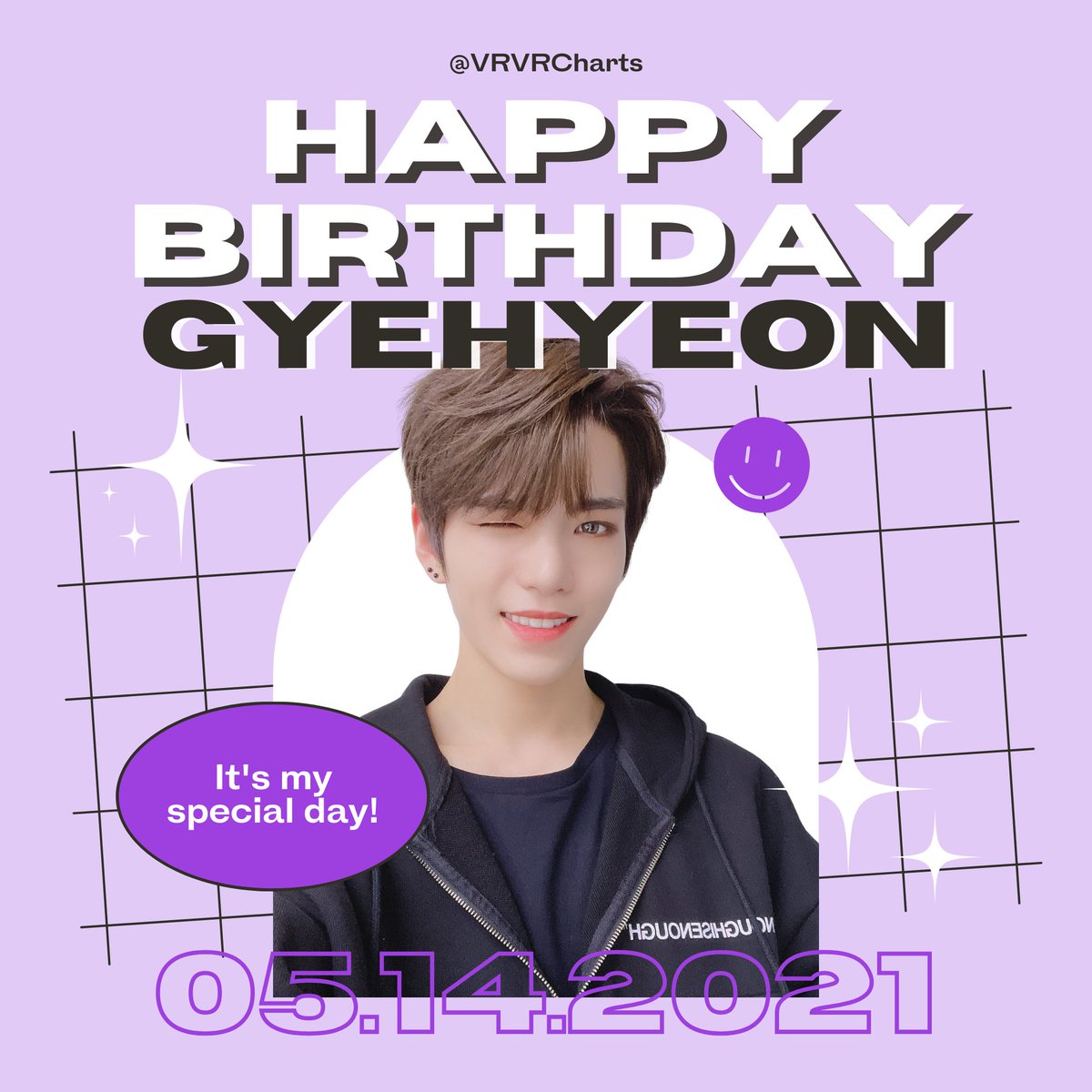 VRVRCharts's tweet photo. [🎂] Happy Gyehyeon Day! 

Wishing you all the best in this world! Please keep safe and healthy always! Enjoy your day Gye! 사랑해요 ꒰⑅ᵕ༚ᵕ꒱˖♡

#PrinceGyehyeonDay 
#HAPPYGYEHYEONDAY
#격하계_축하하는_계현이_생일
#5월은_계현이_생일을_축하하는_계절 #VERIVERY #베리베리 #계현 https://t.co/dtzvkQGhfq