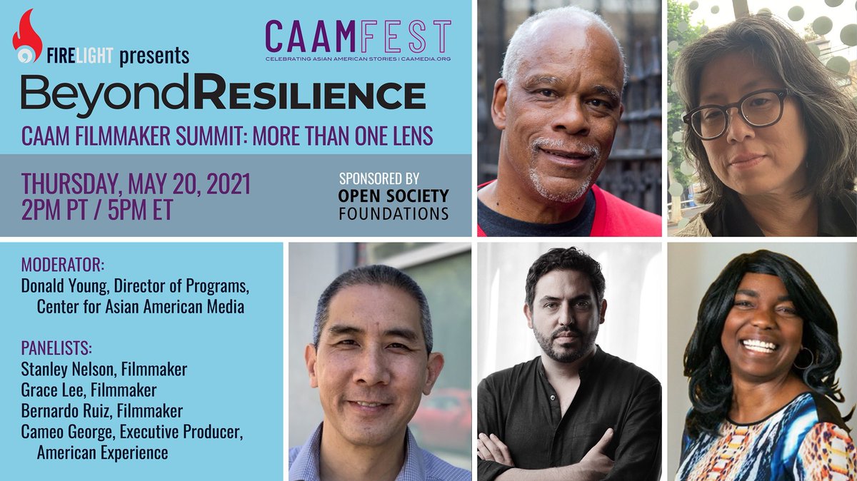 SESSION 2 Beyond Resilience: More Than One Lens! This panel discussion brings together acclaimed documentary filmmakers and public media executives for a discussion about the necessity of “more than one lens”. RSVP for Filmmaker Summit Session 2 at caamfest.com!