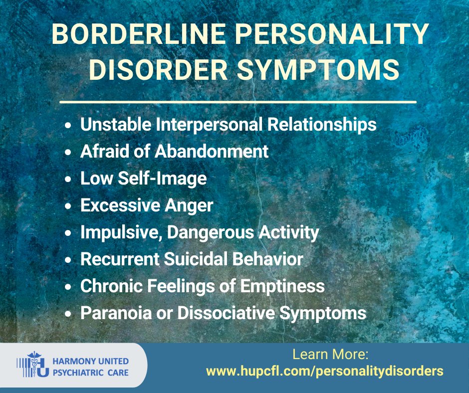 Borderline Personality Disorder - Symptoms and More