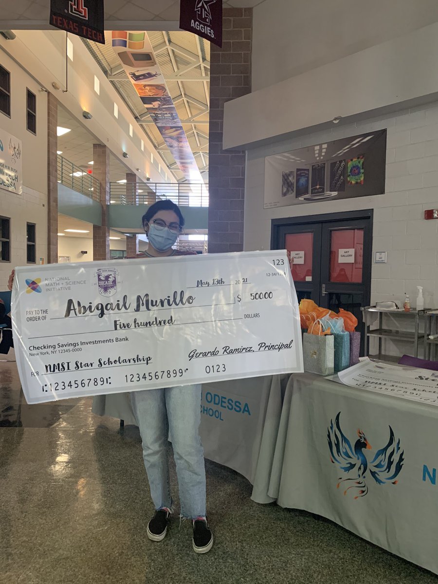 newtechodessa's tweet photo. 💰 Congratulations to our Juniors who received the @NMSI Star Scholarship. These learners earned this scholarship by working hard in their AP classrooms, challenging AP exams, and showing initiative in class! #NationalMathandScienceInitiative https://t.co/0lkt0P7ELx