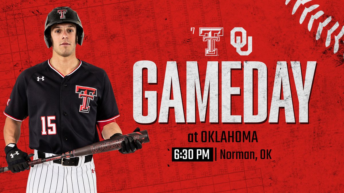 TTU_Baseball's tweet photo. Start strong. 

📺 https://t.co/MfH9xX5YsQ
📻 Texas Tech Sports Network https://t.co/n8qrKjIZI5