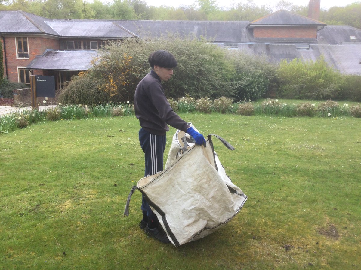 NASRadlettLodge's tweet photo. Despite the weather this week, Centurion class worked really hard at work experience this week. The team at Ashridge Hult were very impressed with them. Well done! @Autism https://t.co/TXyEkANY3S