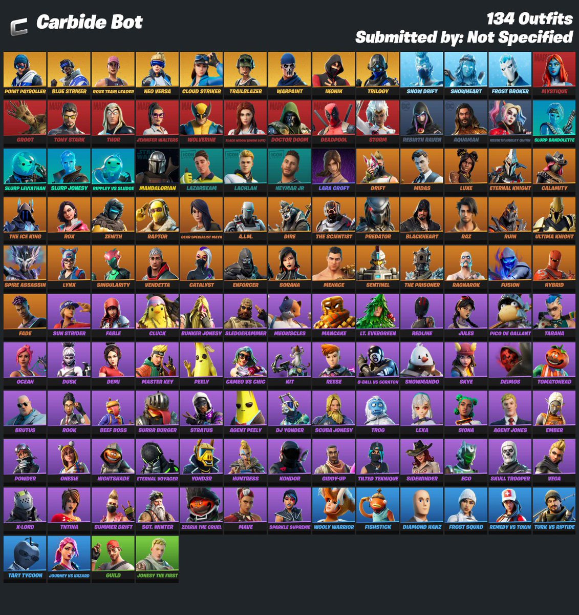 Carbide Carbidebot Twitter Skin Checker Fortnite Discord Skin Checker Fortnite Discord Carbide Carbidebot Twitter