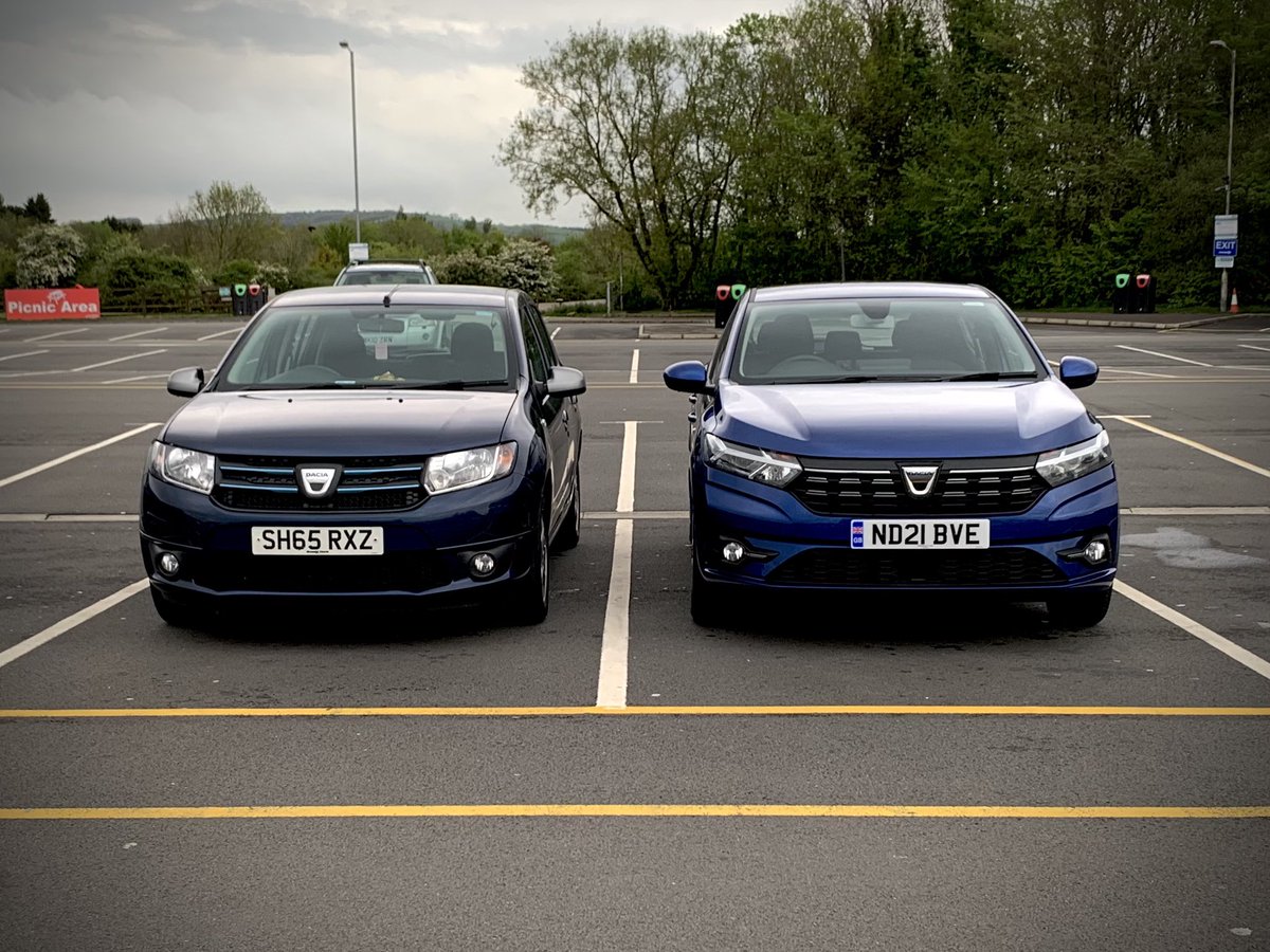 Yes, I did 300 miles in the new Sandero.
Yes, I saw an old Sandero.
Yes, I parked next to it.
Yes, I took a photo.
Yes, I’m a bit sad.