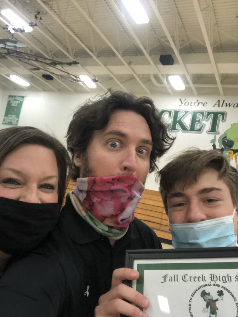 Congrats to *Senior English Department award winners: Ellie Ross and George Accola!! We will miss you both!! @FCMsWhite <a href="/fccrickets/">Fall Creek School District</a> #gocrickets