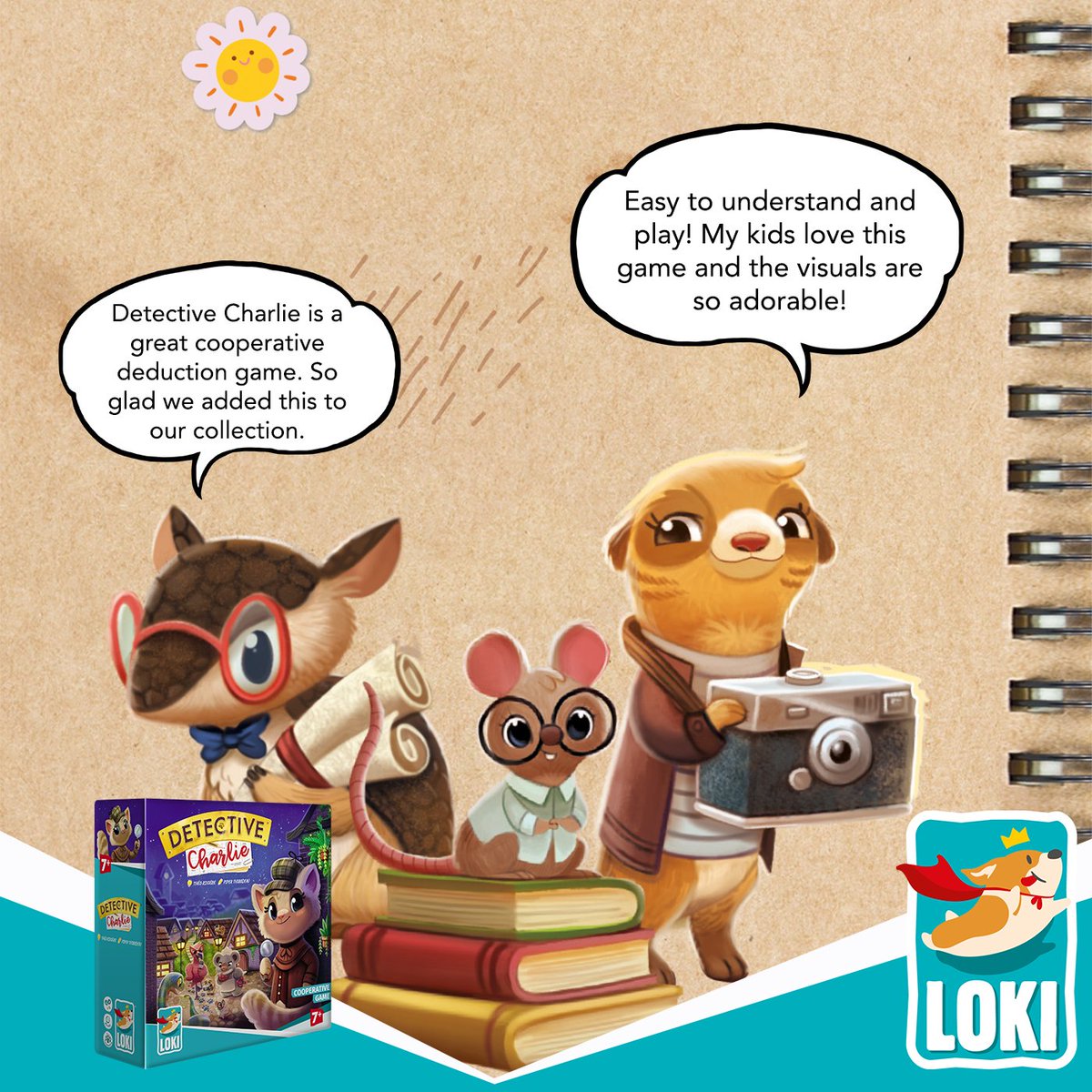 lokigames_usa's tweet photo. What parents have to say about Detective Charlie!
👉Check it out on our website: https://t.co/Y60zNXiBWc
#LOKI #LOKIkids #LOKIGames #LOKIGamesUSA #IELLOUSA #kidsgames #fun #localbusiness #FLGS #ThinkLGfirst #investigation https://t.co/sUfBcnqUuN