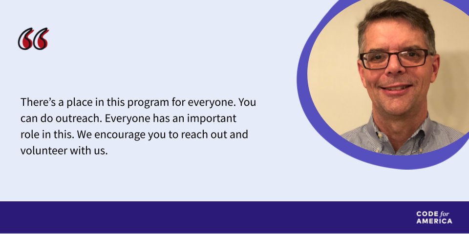 codeforamerica's tweet image. Our programs like #GetYourRefund, which connects our most marginalized communities with #flexiblecash through #taxcredits, wouldn't be possible to execute at scale without the #peoplepower from our #volunteers. 

@prosperitynow, @itsannelise, @DianaLaster12, and Don Dill.