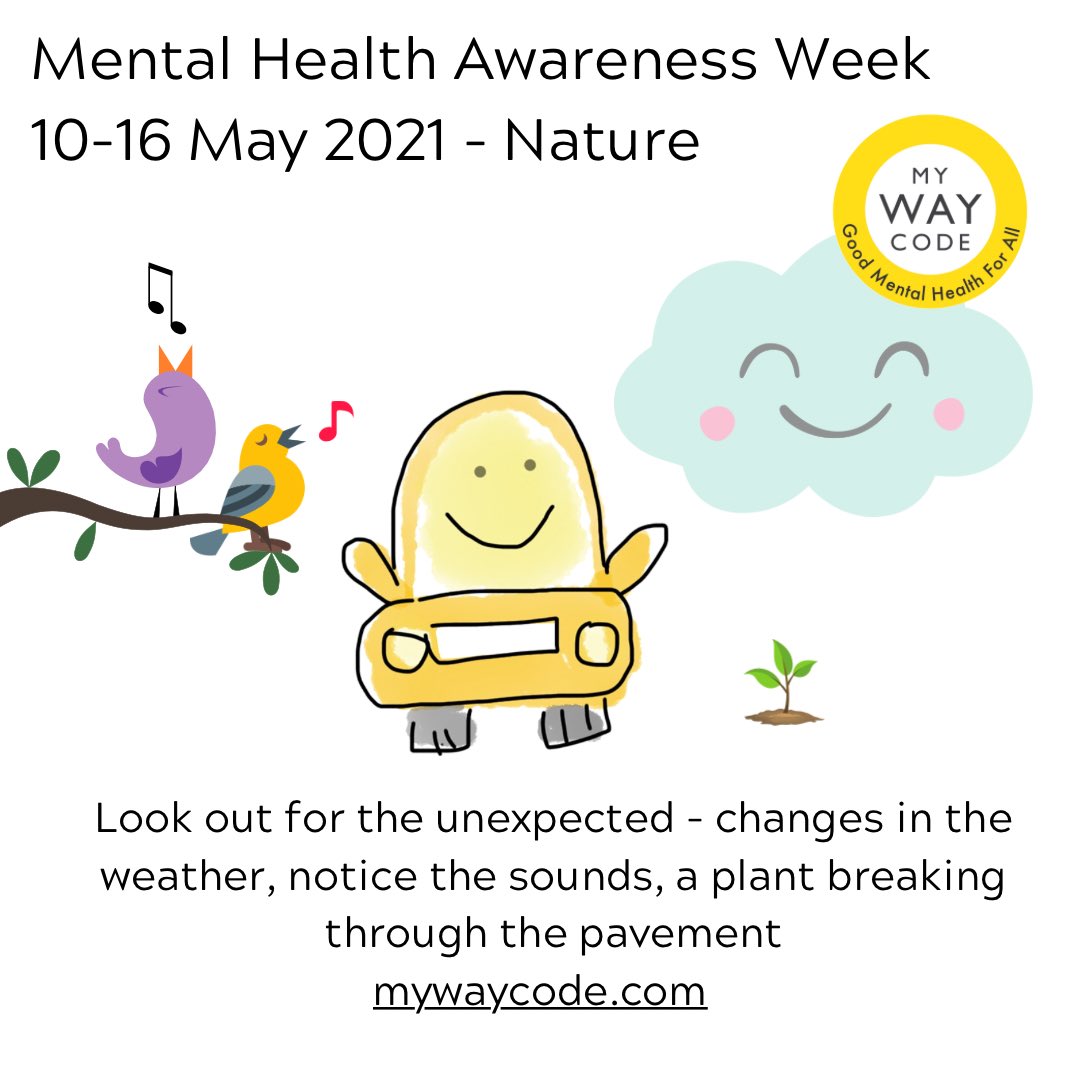 This week we are supporting Mental Health Awareness Week and the theme of Nature.
Find out more and get great tips for connecting with nature: mentalhealth.org.uk/campaigns/ment…

#MentalHealthAwarenessWeek2021 #MHAW2021 #connectwithnature