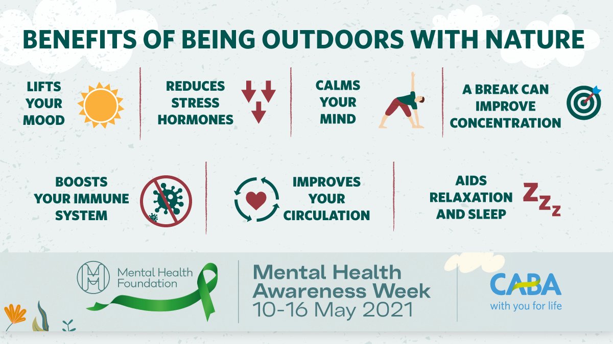 What benefits do you get from being outdoors? 

Can you add anything onto this list? 💚

#MentalHealthAwarenessWeek #ConnectWithNature