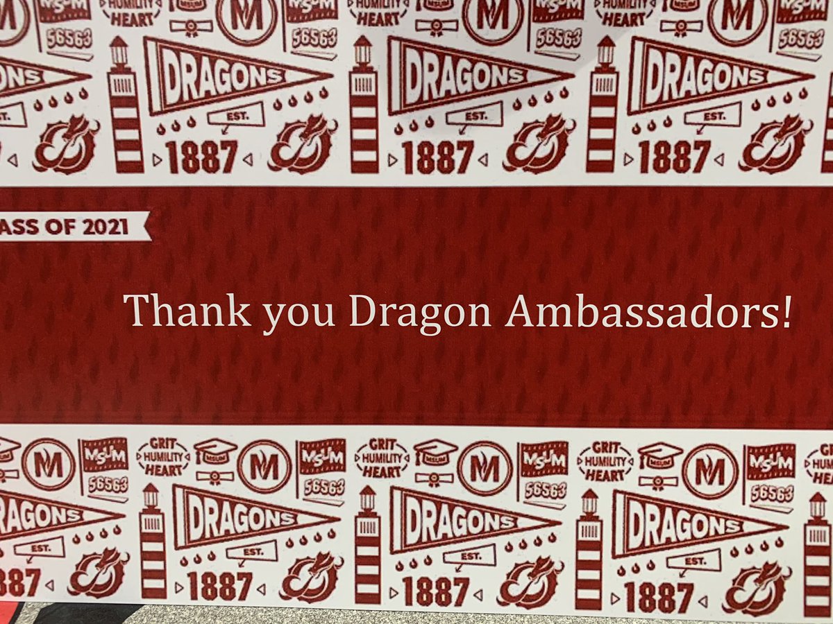 PrezBlackhurst's tweet photo. What a joy it was to celebrate with our graduating Dragon Ambassadors today. I can’t wait to see what they accomplish next! #MSUM2021 #DragonsLead https://t.co/J26b3LzAh9