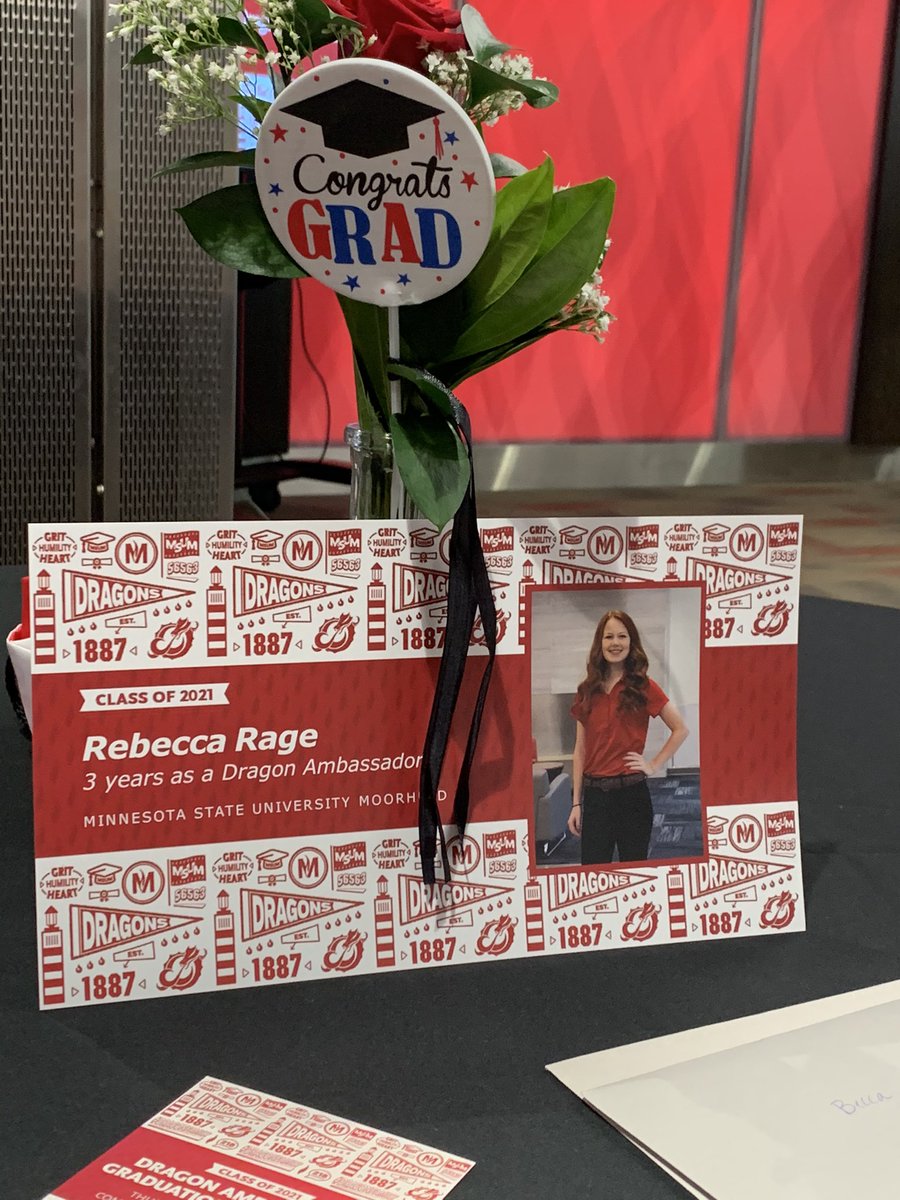 PrezBlackhurst's tweet photo. What a joy it was to celebrate with our graduating Dragon Ambassadors today. I can’t wait to see what they accomplish next! #MSUM2021 #DragonsLead https://t.co/J26b3LzAh9