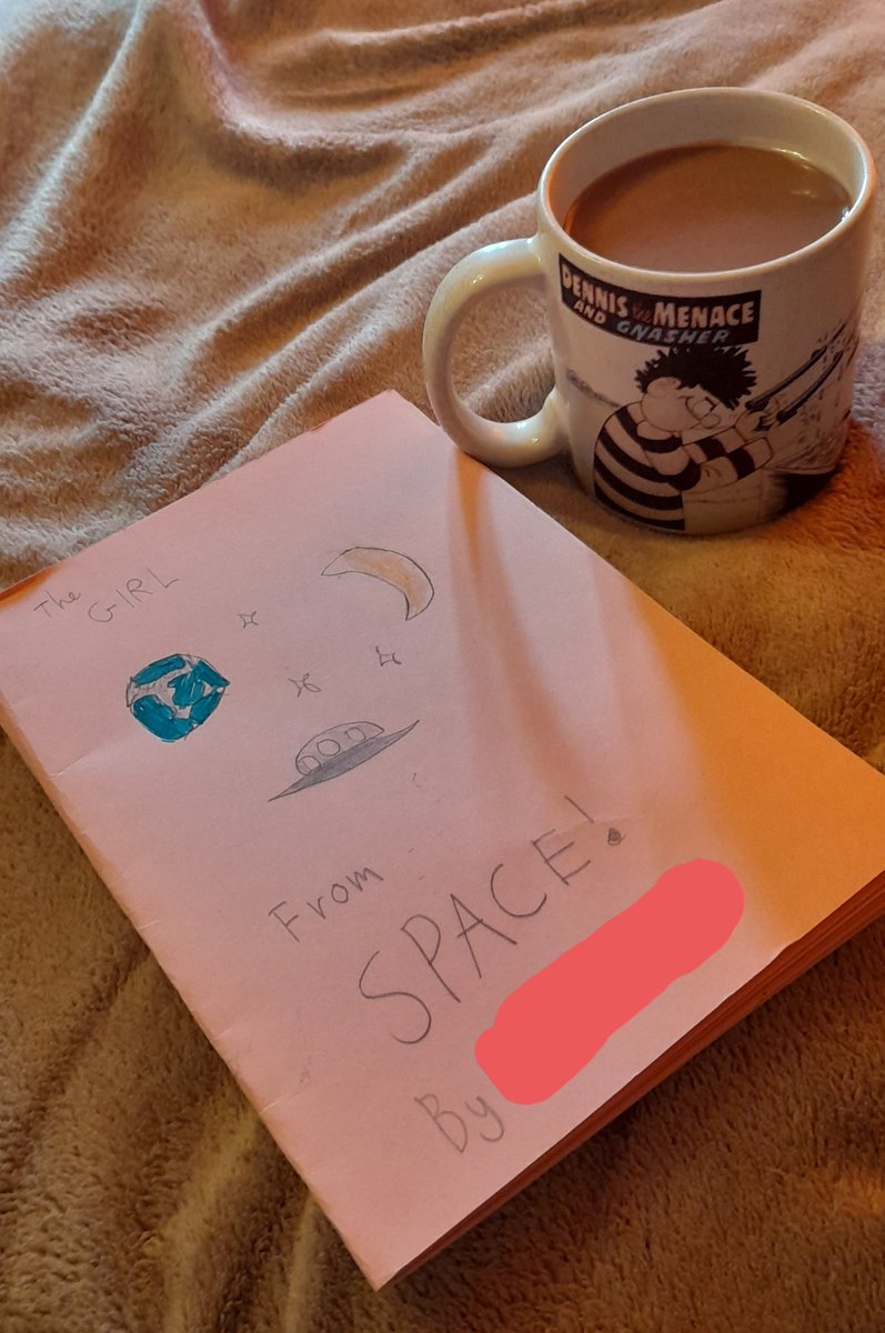 MsSteeleWB's tweet photo. I am snuggled up with a hot chocolate in my favourite mug and an amazing book by a new up and coming author from year 3. Can't wait to read it. @wild_bank @ReadingatWB @TrustVictorious https://t.co/FXBmBAdjmv