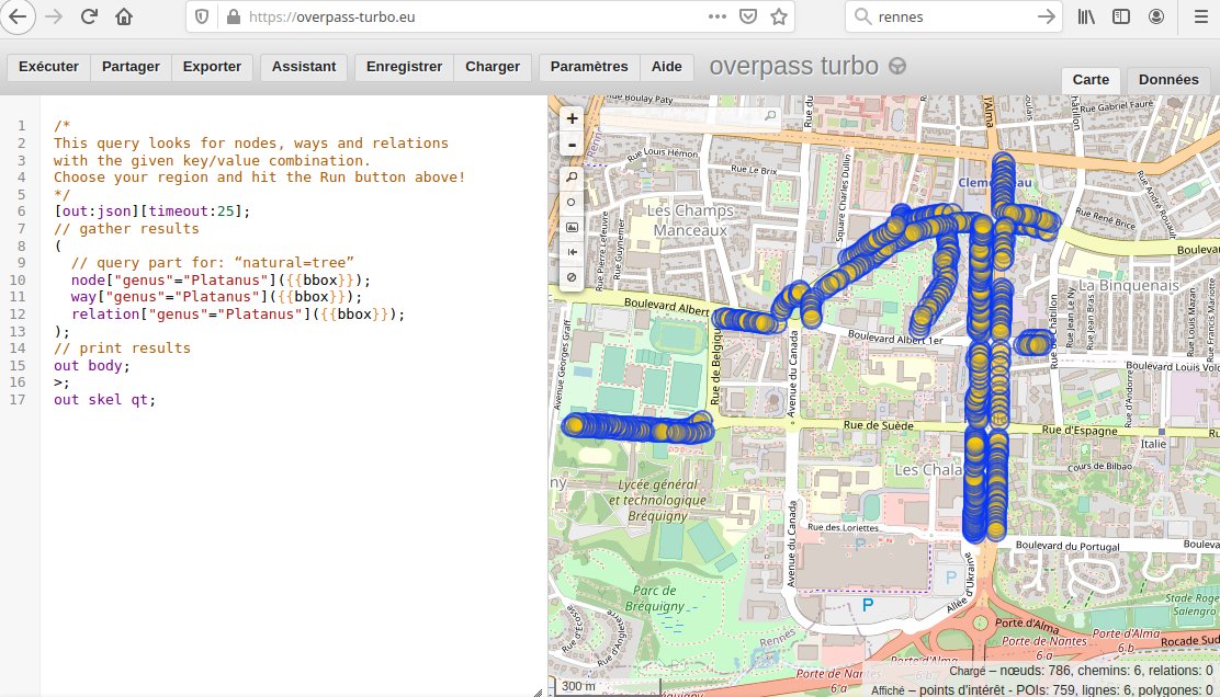 Grosse journée de saisie à rentrer les platanes de #Rennes dans #OpenStreetMap @PanierAvide. 
Afin d'aider aux prélèvements pour l'opération de sciences participatives #ecorcair de <a href="/PartiCitaE/">PartiCitaE</a>.
Saisie de 600 platanes. Vivement qu'il se remette à pleuvoir ! particitae.upmc.fr/fr/ecorcair.ht…