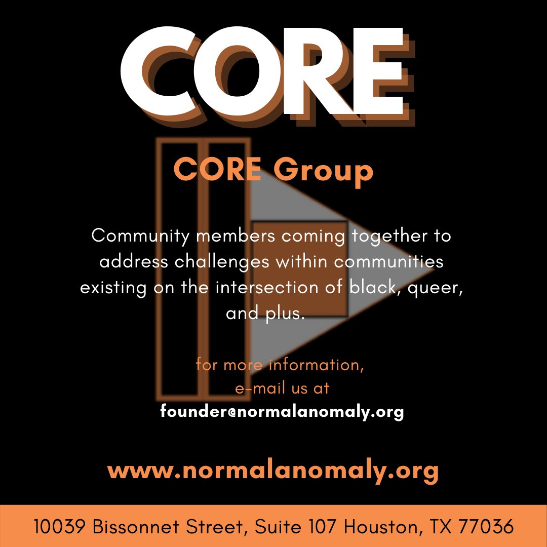 _NormalAnomaly's tweet photo. Be a part of the change you want to see within the community!
Join The Normal Anomaly's CORE Group!
For more information, message or e-mail us!
#TheNormalAnomaly #thenormalanomalyinitiative #CORE #Coregroup #socialadvocacy #socialjustice #communityactivism #allyship #positivity https://t.co/JXV3LBtG81