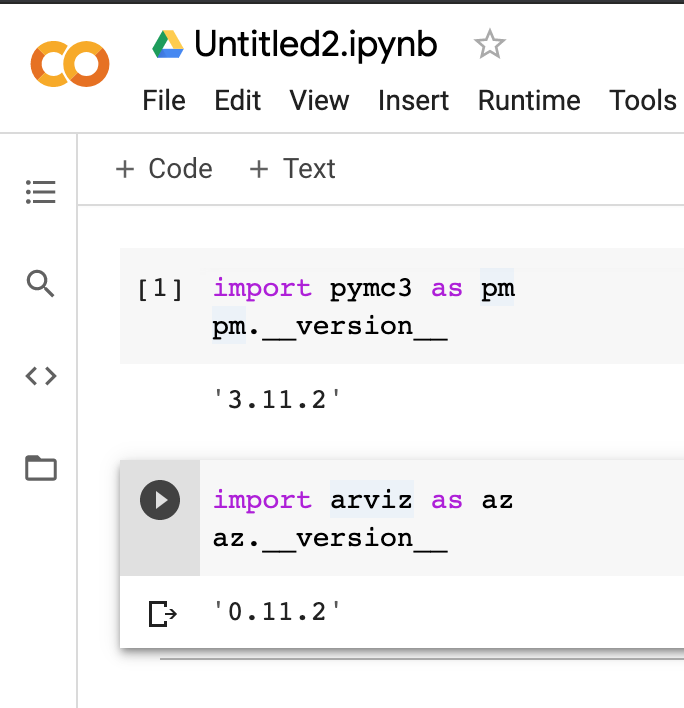 Good news for <a href="/arviz_devs/">ArviZ</a> , <a href="/pymc_devs/">PyMC Developers https://bayes.club/@pymc</a>, and Google Colab users. The default versions have been updated! Import away without worrying about having to upgrade things