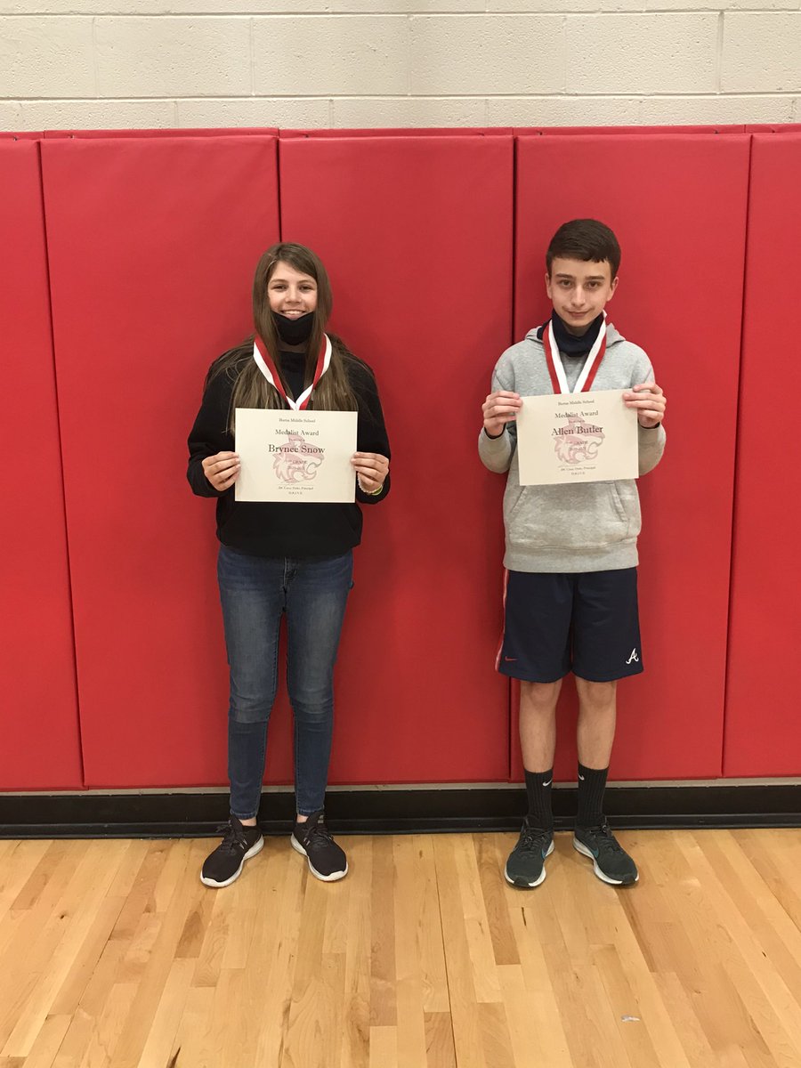 Overall 7th grade Medalists!