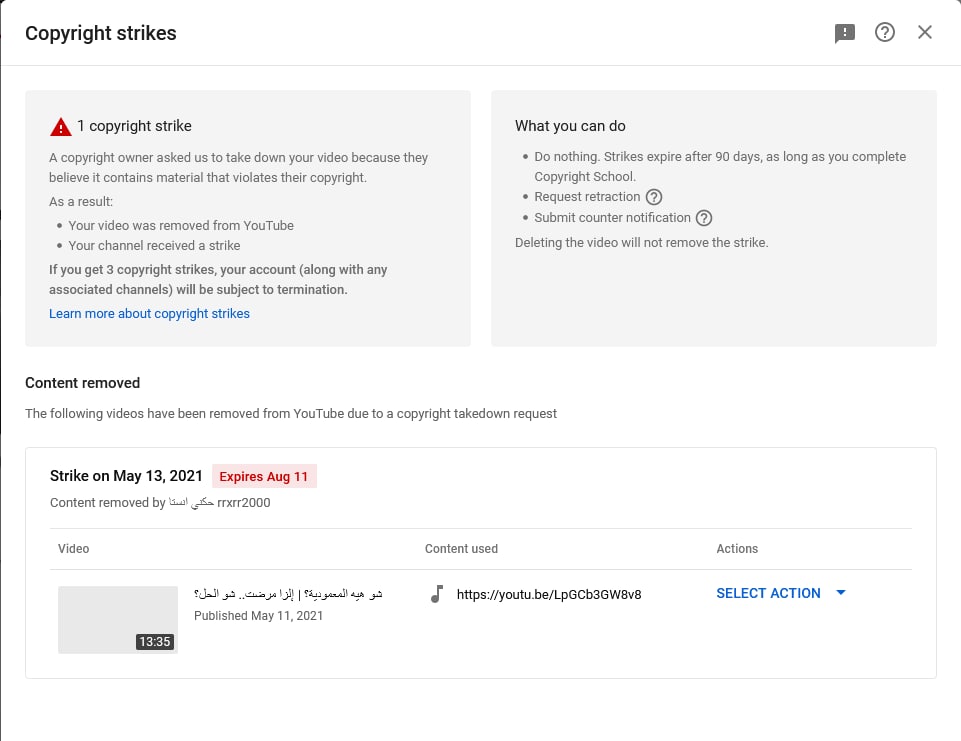 Alwaadtv's tweet photo. @TeamYouTube This is the link for the first video that was attacked https://t.co/OlBFfdHzL0 . You can see that the screenshots include the scammer asking for money to remove the strike and his channel with our videos re-uploaded. https://t.co/ALsPZbnQ0I