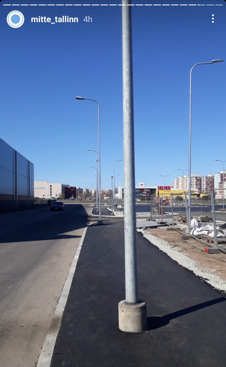 This has to be one of the more bizarre aspects of city planning in Tallinn. I've never been somewhere with so many light poles in the middle of the sidewalk, and they continue to build them this way. 

(Photo stolen from mitte_tallinn on Instagram)