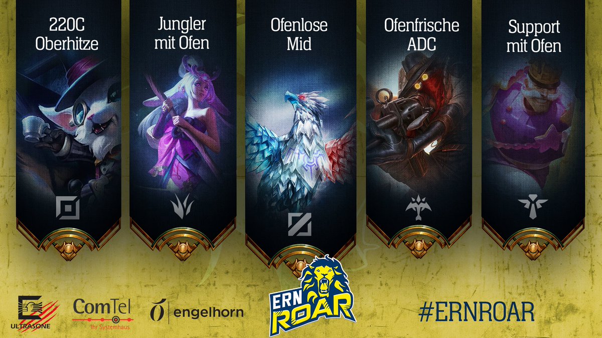 🚨Announcement🚨

Heute stellen wir euch unser zweites Academy Team vor, denn jedes Yin braucht auch sein Yang☯️

Herzlich willkommen:
<a href="/xDustyLoL/">Dùsty</a> 
<a href="/xRaivLOL/">Jannis König</a> 
<a href="/CoffeeloverLoL/">Coffee</a> 
<a href="/Frezzeradc/">Frezzer</a> 
@inygmalol 

#ERNROAR #LeagueOfLegends #PrimeLeague #YinYang